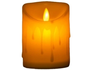 Emocio LED čajová svíčka tančící plamen, 75x100mm