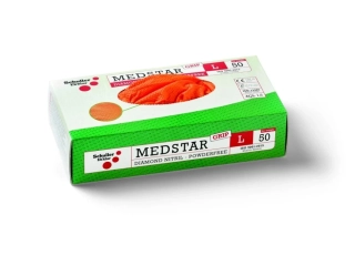 Rukavice MEDSTAR GRIP M 50ks nitril Schuller 49152