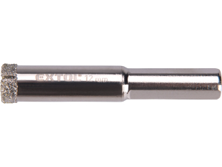 Korunka vykružovací diamantová na sklo a keramiku, O 12mm EXTOL PREMIUM 8801980