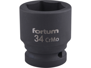 Hlavice nástrčná rázová 3/4", 34mm, L 57mm FORTUM 4703034