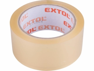 Páska lepicí tichá, transparentní 48mm x 66m tl.0,046mm, PP/akryl lepidlo EXTOL PREMIUM 8856323