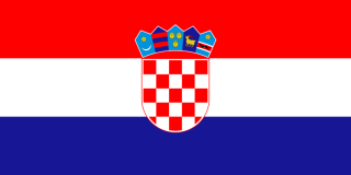 Vlajka Chorvatska 30x20 cm WINDFLAG dvojitým obvodovým prošíváním, zesíleným plátnem a šňůrami nahoře i dole