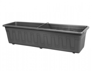 Truhlík GARDEN plastový s dezénem 80cm antracit PLASTKON