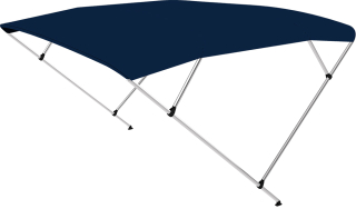 Bimini Skládací hliníkové čtyřramenné L225 x W150-170 x H129 modré EVAL 00728-16BL