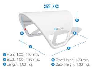 DECKTENT Bimini XXS pro RIB a motorové čluny 2,5–5 m bílá
