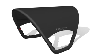 DECKTENT Bimini XS pro plachetnice 7-10 m a RIB a motorové čluny 5–7,5 m černá