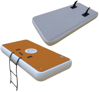 DECKTENT SUP Platforma 200 × 100 cm – nafukovací plovoucí platforma