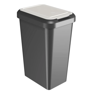Koš odpadkový Touch & Lift 45l černá/bílá