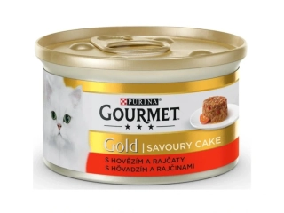 GOURMET GOLD Savoury Cake hovězí s rajčaty 85 g