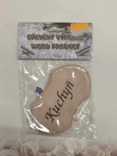 Štítek KUCHYŇ přírodní