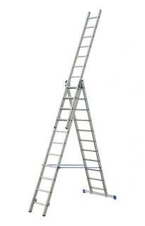 Žebřík trojdílny Al 3x13 (3471 / 5457 / 8154 mm) nosnost 150kg ELKOP VHR_3x13