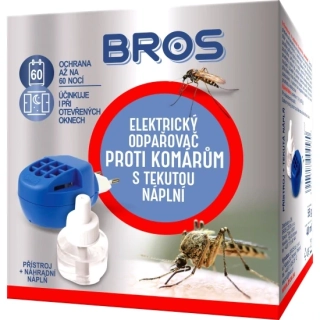 BROS Elektrický odpařovač proti komárům s tekutou náplní 40ml