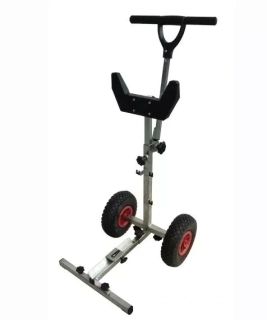 Pojízdný stojan na lodní motory do 20 HP / 50 kg – nerez, leštěný SUMAR 145111S