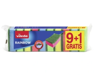 Vileda Rainbow houbička na mytí 9+1 ks