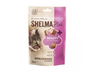 Shelma Cat Snack Beauty polštářky GF 60 g