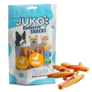 JUKO Chicken, Duck & Pumpkin Tricolor Twist 70 g 17672