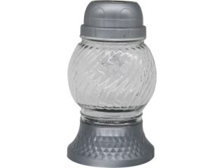 Madona Hřbitovní Sklo LED 17cm baňka stříbrná