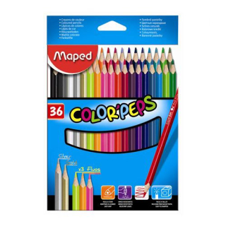 Pastelky trojhranné Maped Color'Peps 36ks