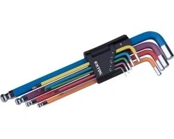 L-klíče IMBUS prodloužené sada 9ks s kuličkou 1,5-10mm S2 EXTOL PREMIUM 8819316