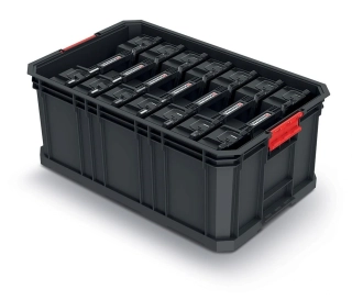 Modulární přepravní box se 7 organizéry MODULAR SOLUTION 520x329x210 mm -barva: černá Kistenberg KMS553520R7-S411 0
