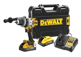 DeWALT DCD1007H2T aku bezuhlíková vrtačka s příklepem XRP 2x 18V 5,0 Ah Li-Ion Powestack