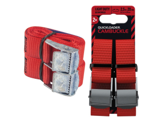 Upínací popruh se sponou 300kg 2,5 m × 20 mm, sada 2 ks