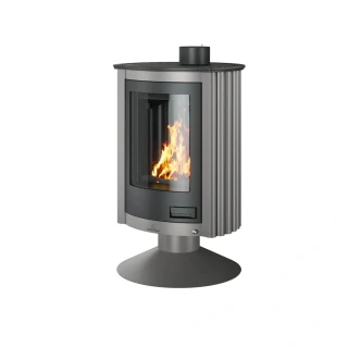 Krbová kamna HS Flamingo MASTERFLAMME PICCOLO II 7 kW, šedá