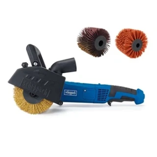 Scheppach MRS 1300 kartáčová / renovační bruska + nylonový a smirkový kartáč K80 5903819904