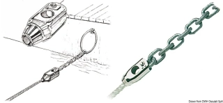Nerezový adaptér řetěz / lano 10/6 mm AISI 316 Osculati 01.230.01