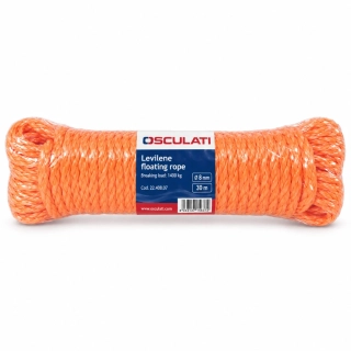 Plovoucí lano k záchrannému kruhu 8 mm x 30 m oranžové Osculati 22.408.07
