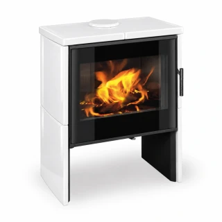 Krbová kamna ROMOTOP RIANO G 10, keramika bílá lesklá 90002, 7,8 kW